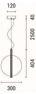 Lustră LED pe cablu LED/12,6W/230V 3000K