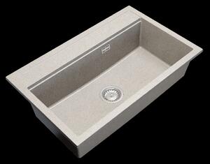 Gamma Advance, chiuvetă granit cu 1 compartiment 805x505x210 mm, bej, GMA-ZLE000116