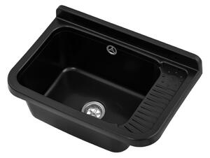 Gamma Gradia, chiuvetă universală din plastic 508x338x240, negru, GMA-KGG50-BK