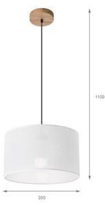 Lustră pe cablu Brilagi ANTHONY 1xE27/60W/230V stejar/alb