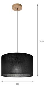 Lustră pe cablu Brilagi ANTHONY 1xE27/60W/230V stejar/negru