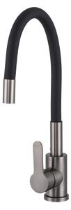 Gamma Flex 2000, baterie autonomă pentru chiuvetă cu braț flexibil, negru-grafit, GMA-BFX-2000GM