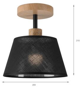 Lustră aplicată Brilagi ANTHONY 1xE14/60W/230V stejar/negru