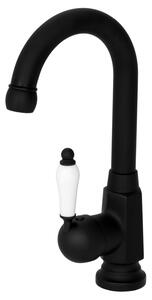 Gamma Retro, baterie pentru chiuvetă înaltă, negru mat-alb, GMA-BROK-VII-BK