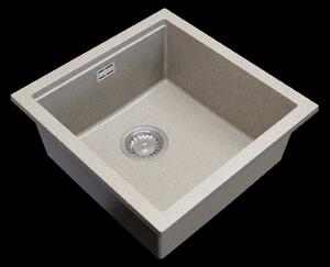 Gamma Decor 4850, chiuveta granit cu 1 compartiment 480x500x215 mm, bej, GMA-ZLE000169