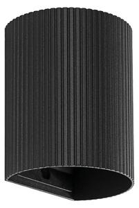 Aplică FARO 40527 SOLE 1xGU10/8W/230V negru canelat rotund
