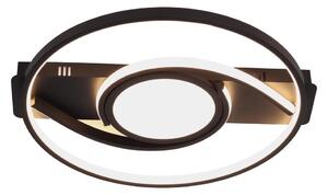 Brilagi - Plafonieră LED dimabilă TWIRL 38W/230V, neagră, cu telecomandă