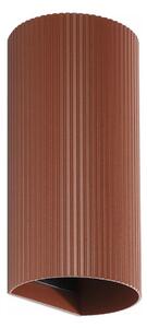 Aplică FARO 40545 SOLE 2xGU10/8W/230V cărămiziu canelat rotund