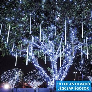 Luminițe solare de Crăciun cu țurțuri care se topesc - 10 LED-uri - 190 cm