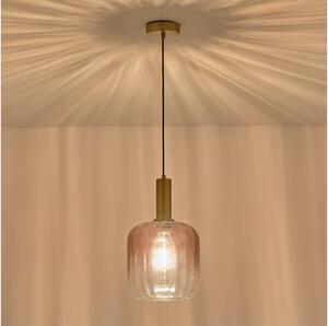 Lustră pe cablu 1xE27/15W/230V roșu/fumuriu pr. 20 cm
