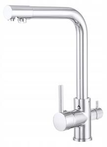 Baterie Gamma Side, chiuvetă înaltă cu racord la filtrul de apă h-330, crom, GMA-BSEF-CH