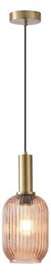 Lustră pe cablu 1xE27/15W/230V maro pr. 13 cm