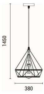 Lustră pe cablu 1xE27/15W/230V bej