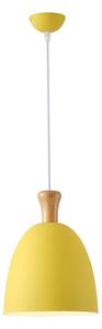 Lustră pe cablu 1xE27/15W/230V galben pr. 23 cm