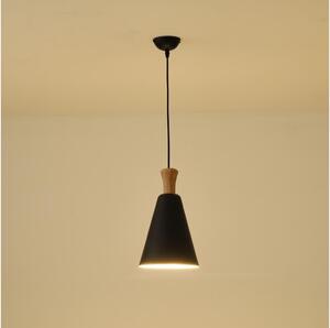 Lustră pe cablu 1xE27/15W/230V negru pr. 20 cm