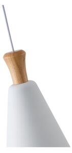 Lustră pe cablu 1xE27/15W/230V alb pr. 20 cm