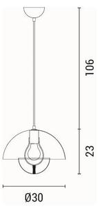 Lustră pe cablu 1xE27/15W/230V crem