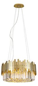 Lustră pe cablu MAXLIGHT P0368 TREND 8xE14/40W/230V d. 45 cm auriu