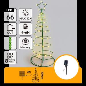 Aigostar - LED decorațiune de Crăciun solară LED/0,59W/3,7V 100 cm IP65 alb cald