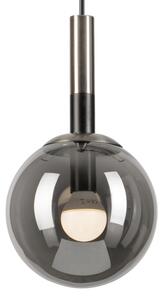 Lustră pe cablu ROLLO 1xE14/5W/230V crom mat/fumuriu
