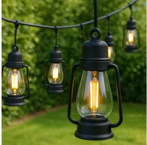 Ghirlandă decorativă de exterior GIRLANDA, 10xLED, 10 m, IP44, alb cald