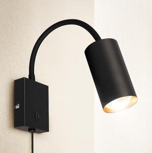Lampă flexibilă de perete Brilagi SELE 1xGU10/30W/230V negru/auriu