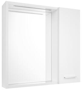 Aqualine Aqualine, bucătărie ZOJA/KERAMIA FRESH STRIP cu iluminare LED, 60x60x14cm, dreapta, alb, 45022S