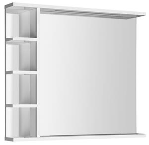 Aqualine Aqualine, oglindă KORIN STRIP cu iluminare LED și rafturi 80x70x12cm, KO350S