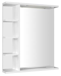 Aqualine Aqualine, oglindă KORIN STRIP cu iluminare LED și rafturi 60x70x12cm, KO370S