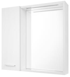 Aqualine Bucătărie Aqualine, ZOJA/KERAMIA FRESH STRIP cu iluminare LED, 60x60x14cm, stânga, alb, 45021S