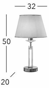 Lampă de cristal de masă Kolarz 330.71.8C IMPERIAL 1xE27/60W/230V auriu/bej