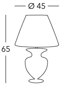 Lampă de masă Kolarz 1365.71M.Au ANFORA 1xE27/100W/230V 24K auriu