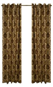 Set draperii Velaria baroc wenge cu capse, 2x150x250 cm