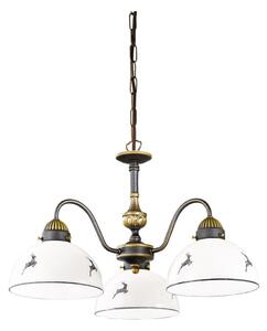 Lustră pe lanț Kolarz 731.83.133 NONNA 3xE27/75W/230V gri