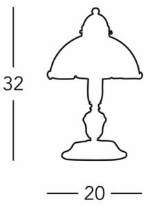 Lampă de masă Kolarz 731.73.100 NONNA 1xE27/75W/230V maro/verde