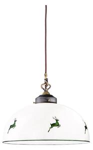 Lustră pe cablu Kolarz 731.32.102 NONNA 1xE27/75W/230V d. 36 cm verde