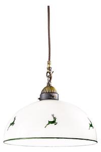 Lustră pe cablu Kolarz 731.30.101 NONNA 1xE27/75W/230V d. 30 cm verde