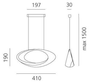 Lustră LED dimabilă pe cablu Artemide 1182010A CABILDO LED/44W/230V 3000K