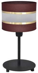 Lampă de masă HELEN 1xE27/60W/230V maro/neagră/aurie