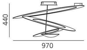 Plafonieră Artemide 1242010A PIRCE 1xR7s/11W/230V alb