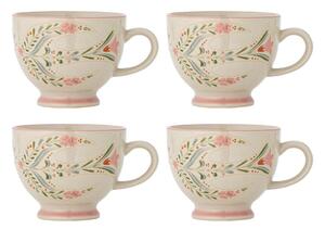 Căni albe 4 buc. din ceramică 400 ml Rosalynde – Bloomingville