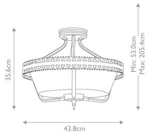 Lustră aplicată Elstead CROWN-SF CROWN 3xE27/60W/230V