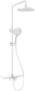 Mexen Frost, set de dus cu manual si cap de ploaie, alb, 78111-20