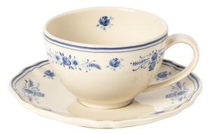 Ceașcă albastră/bej din gresie ceramică 260 ml Vila – Costa Nova