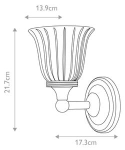 Aplică LED pentru baie Elstead BATH-AUSTEN1-PC AUSTEN 1xG9/3W/230V IP44