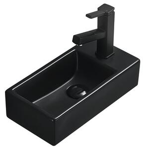 Mexen Inez chiuvetă de blat stânga 40 x 20 cm, negru mat - 21484085L