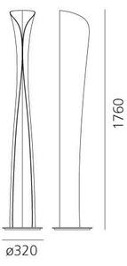 Lampadar LED Artemide 1361020A CADMO LED/44W/230V + 1xGU10/10W/230V alb