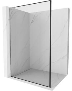 Mexen Kioto L, paravan de dus walk-in 50 x 200 cm, 8 mm sticla transparenta model negru, profil cromat, 800-050-103-01-70