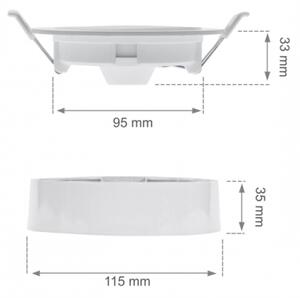 Corp de iluminat LED încastrat ALGINE 2 în 1 LED/6W/230V 4000K alb