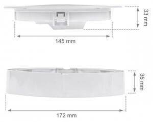 Corp LED încastrat ALGINE 2 în 1 LED/12W/230V 4000K alb